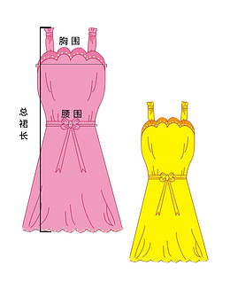 连衣裙尺寸图