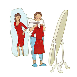 买衣服的女孩