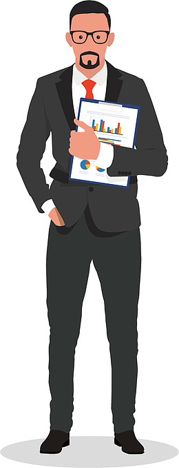 矢量图男人成功人士