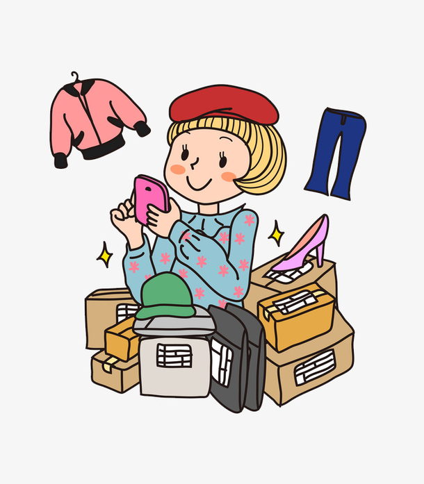 关键词 : 手机,购物,卡通,女孩,衣服,快递,裤子,漂亮的[声明] 觅元素