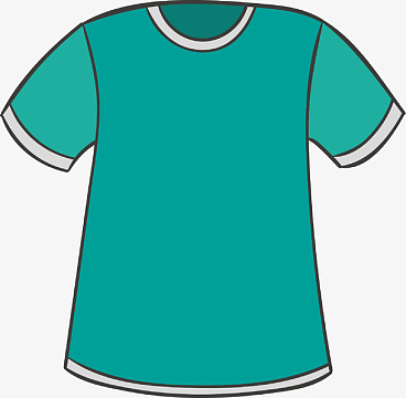 绿色卡通短袖服装图