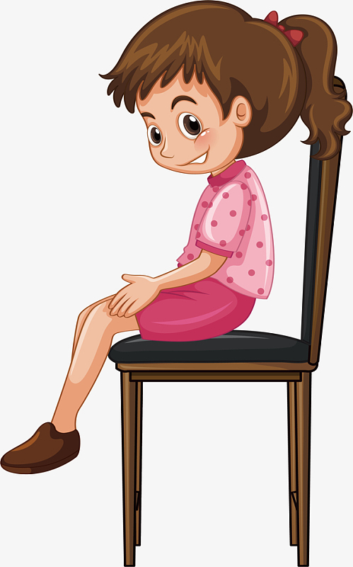 坐在椅子上的女孩
