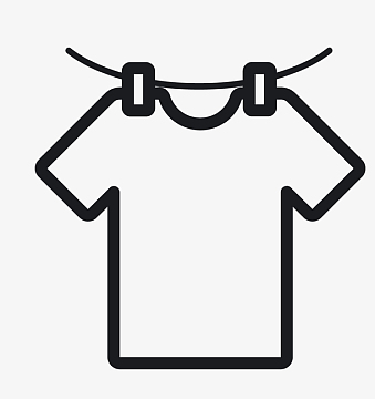 衣服清洁护理图标