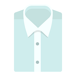 卡通扁平化叠好的衣服