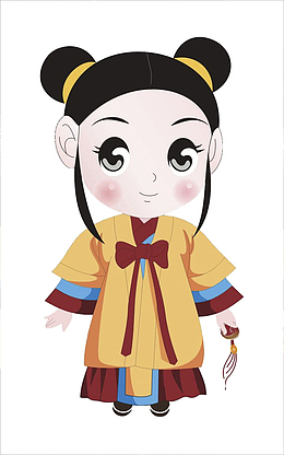 写字书童手绘/卡通图片免费下载_写字书童手绘/卡通素材_觅元素