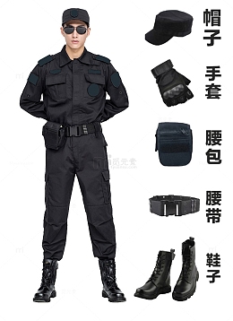 保安服装展示模特