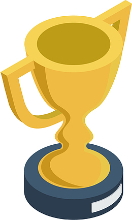 矢量图比赛冠军奖杯