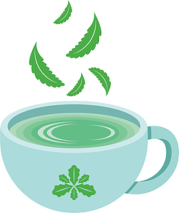 绿叶丹参茶饮品设计