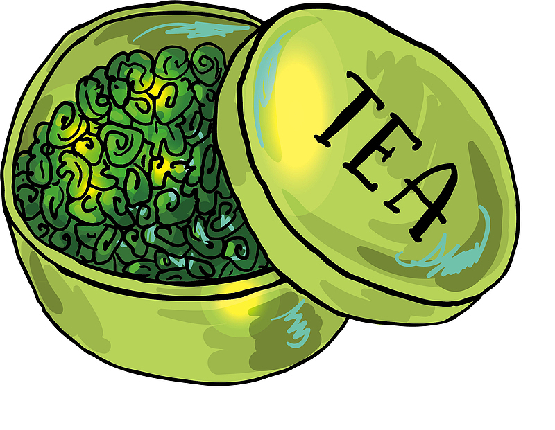 茶叶标志水墨茶叶