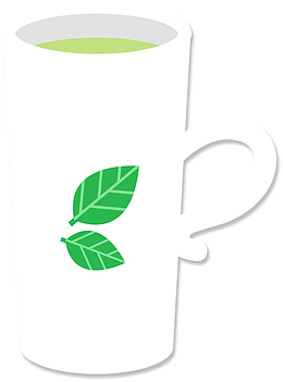 茶叶矢量卡通马克杯