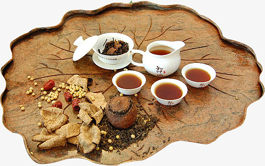 陈皮普洱茶叶展示图场景