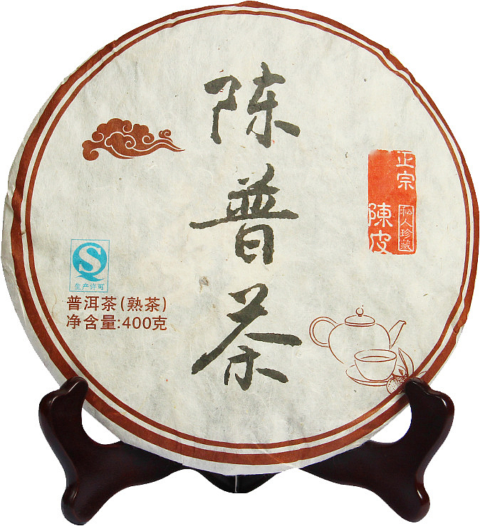 陈皮普洱茶叶包产品包装图