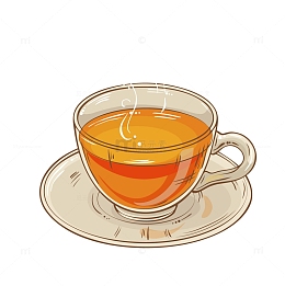 茶杯茉莉花茶饮品