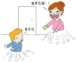 妈妈喂宝宝吃饭