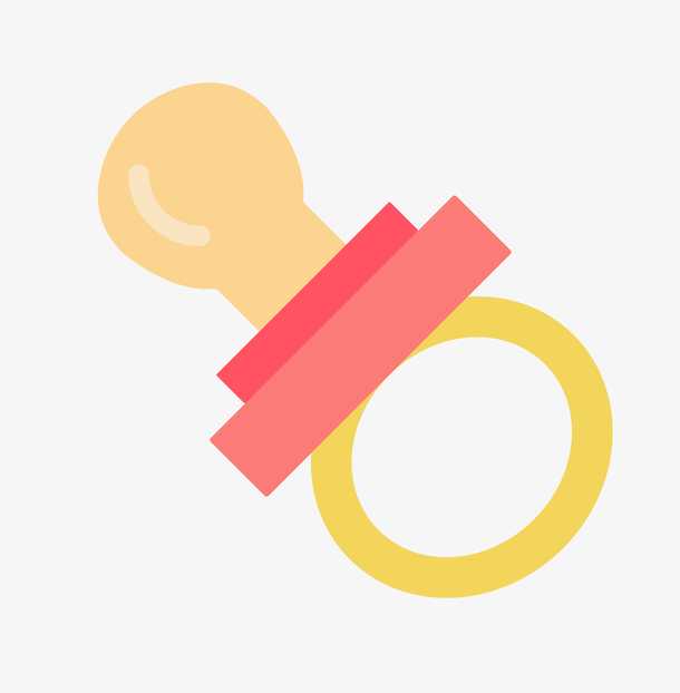 手绘卡通婴儿安抚奶嘴