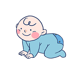 学走路的婴儿免抠图