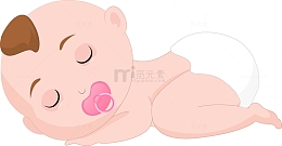 卡通婴儿矢量素材图