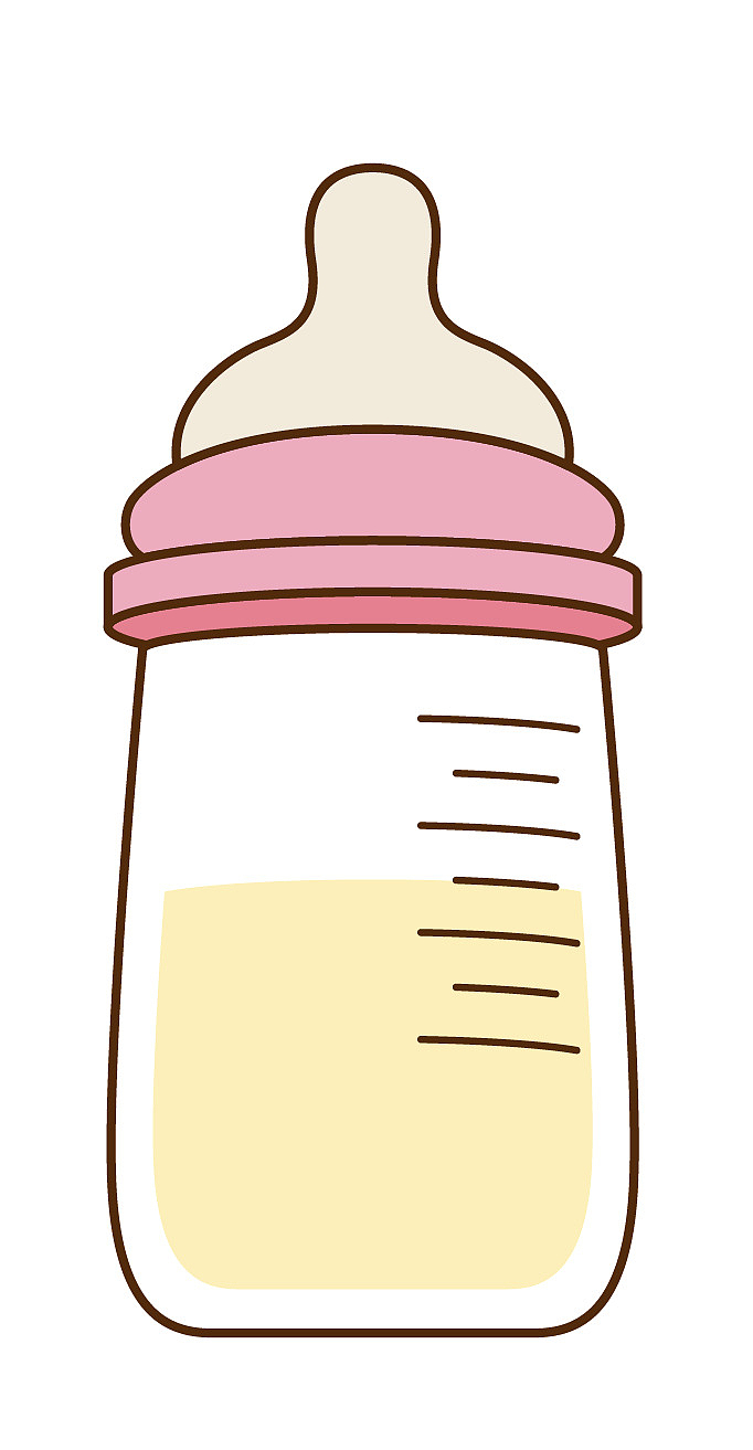 婴儿奶瓶手绘图案