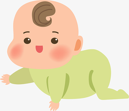调皮爬行婴儿宝宝