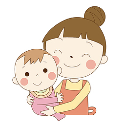 抱着孩子的妈妈人物