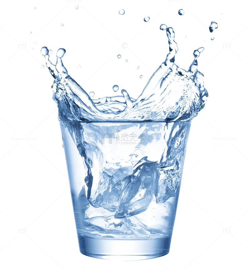 透明清澈的一杯水