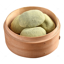 美味艾草青团子摄影