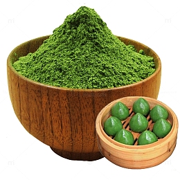 艾草糍粑和艾草粉