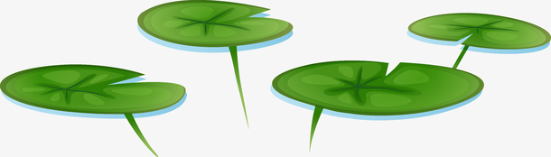 卡通清新睡莲矢量素材