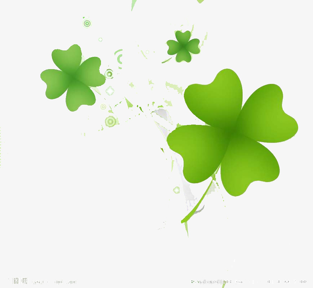 幸运四叶草绿色下载png