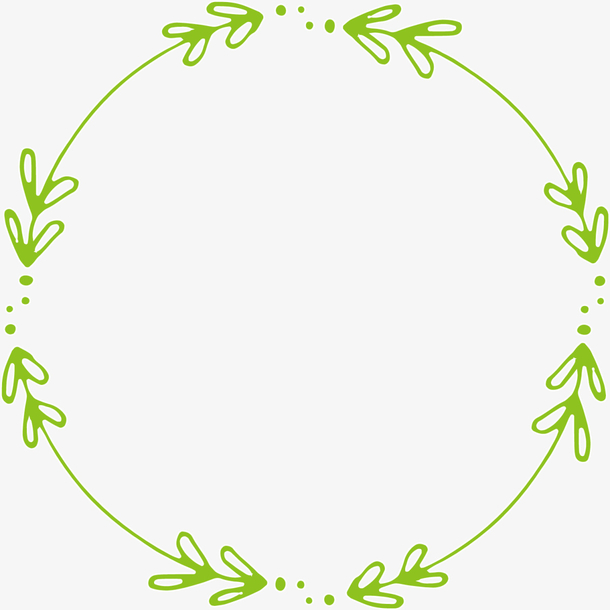 绿色清新春季草环