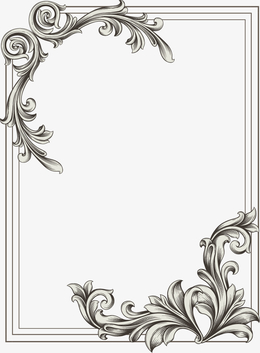 复古欧式花纹边框设计