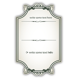 欧式边框矢量素材