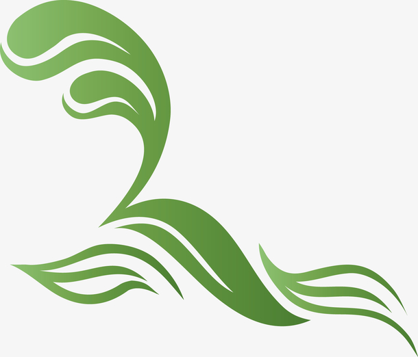 简易装饰物绿色藤蔓免抠素材免费下载_觅元素51yuansu.com