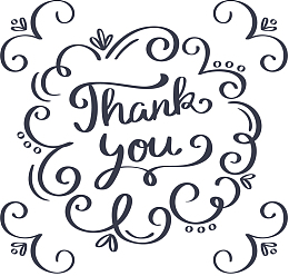 深蓝色花纹感谢卡