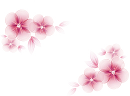 水彩花朵矢量图