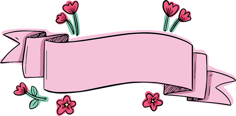 粉红丝带母亲节标题框