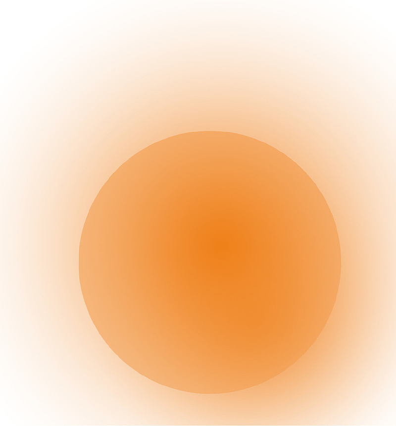 橙色魅力光球效果PNG