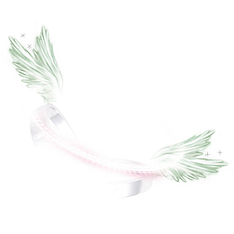 梦幻天使发光线条透明png