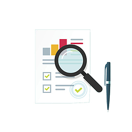 装饰放大镜对勾