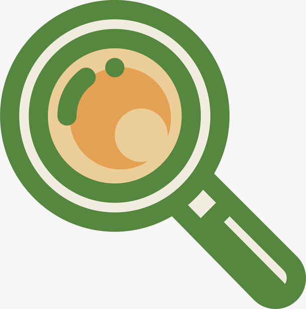 绿色放大镜素材免费下载_觅元素