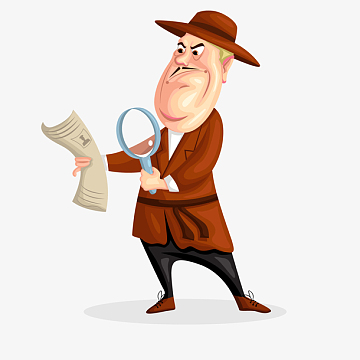 侦探放大镜素材_侦探放大镜图片元素-觅元素