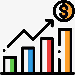 经济增长设计图标