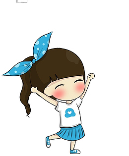 戴着蓝色蝴蝶结的长发小女孩
