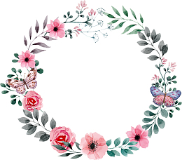 春暖花开美丽花环