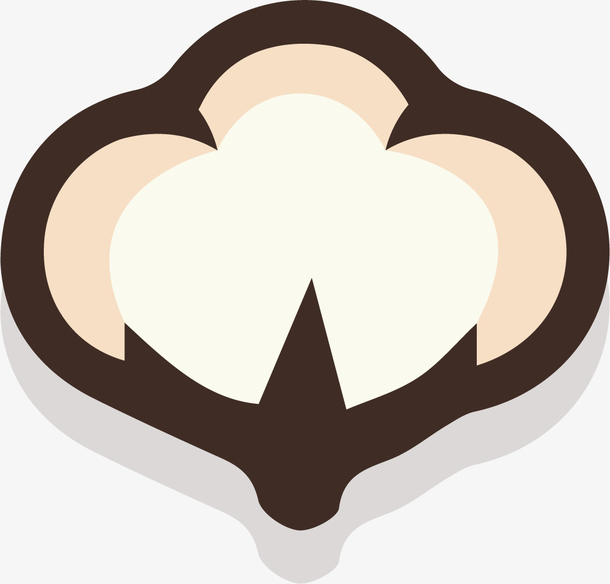 黑色描边卡通棉花