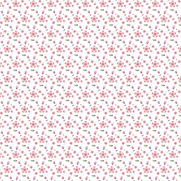 彩绘樱花花朵背景矢量图