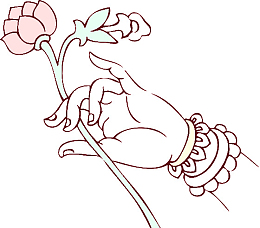 佛教佛手莲花元素