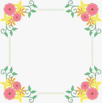 png矢量手绘四个金色花纹边框标签(1416x1188)png小花边框(720x956