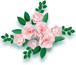 手绘装饰微立体鲜花花卉元素