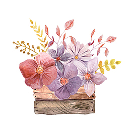 卡通花朵